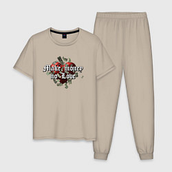 Мужская пижама Make money no love