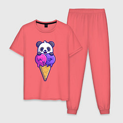 Мужская пижама Panda ice cream