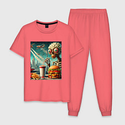 Мужская пижама The negative effects of eating fast food