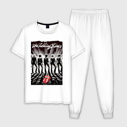 Мужская пижама Молодые Роллинги со спины - восход солнца