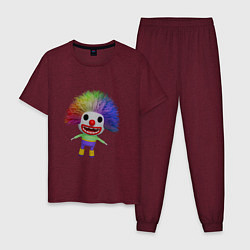 Мужская пижама Cartoon clown colorful hair