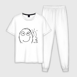 Мужская пижама Палец вверх мем