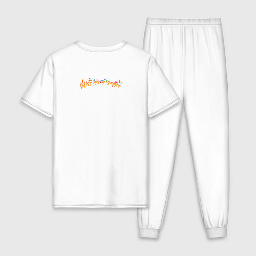 Мужская пижама Мудрый как змея / Белый – фото 2