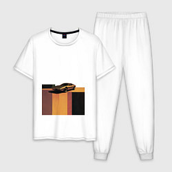 Мужская пижама Ретрофутуризм спорткар поп-арт 1970-е