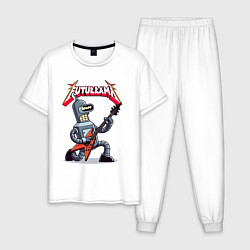 Мужская пижама Bender bending robot from rock group Futurama