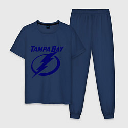 Пижама хлопковая мужская HC Tampa Bay, цвет: тёмно-синий