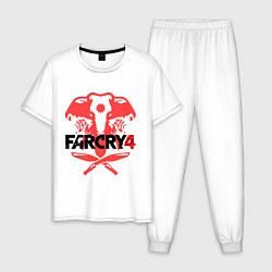 Пижама хлопковая мужская Far Cry 4, цвет: белый