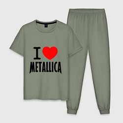 Мужская пижама I love Metallica