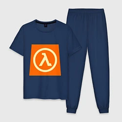 Пижама хлопковая мужская Half-Life, цвет: тёмно-синий
