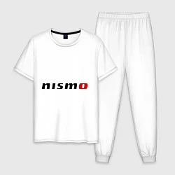 Пижама хлопковая мужская Nismo, цвет: белый