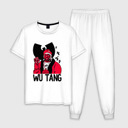 Пижама хлопковая мужская Wu-Tang Clan: Street style, цвет: белый