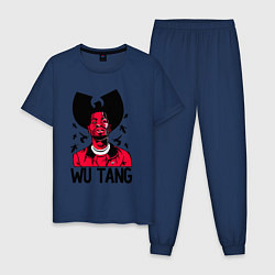 Пижама хлопковая мужская Wu-Tang Insects, цвет: тёмно-синий