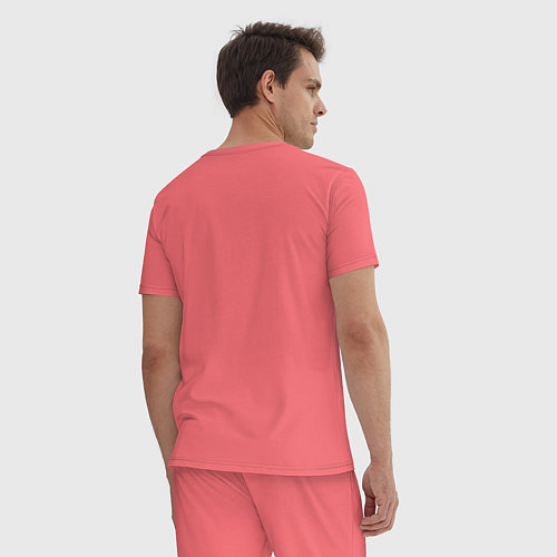 Мужская пижама Zoidberg Saves / Коралловый – фото 4