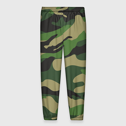 Мужские брюки Камуфляж: хаки/зеленый / 3D-принт – фото 2