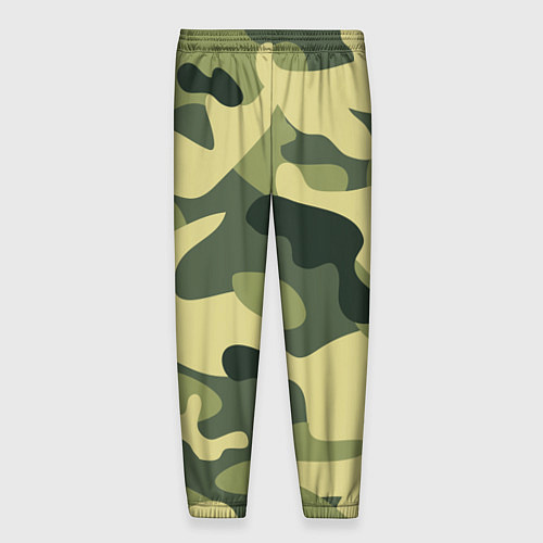 Мужские брюки Камуфляж: зеленый/хаки / 3D-принт – фото 2