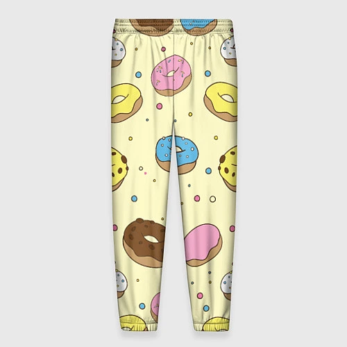 Мужские брюки Сладкие пончики / 3D-принт – фото 2