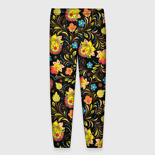 Мужские брюки Цветочный узор / 3D-принт – фото 2