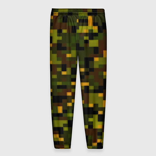 Мужские брюки Камуфляж пиксельный: хаки / 3D-принт – фото 2