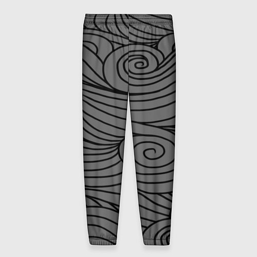 Мужские брюки Gray pattern / 3D-принт – фото 2