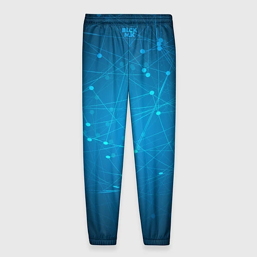 Мужские брюки Bitcoin Blue / 3D-принт – фото 2