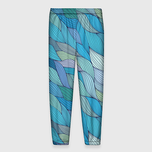 Мужские брюки Волны / 3D-принт – фото 2