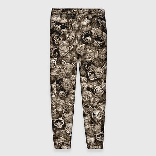 Мужские брюки Зомби котики / 3D-принт – фото 2