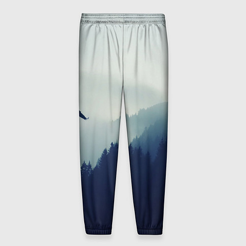 Мужские брюки Орел над Лесом / 3D-принт – фото 2