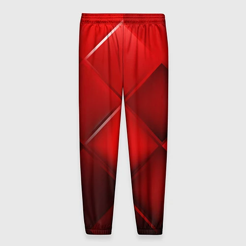 Мужские брюки Red squares / 3D-принт – фото 2