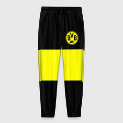 Брюки на резинке мужские Borussia 2018 Black and Yellow, цвет: 3D-принт