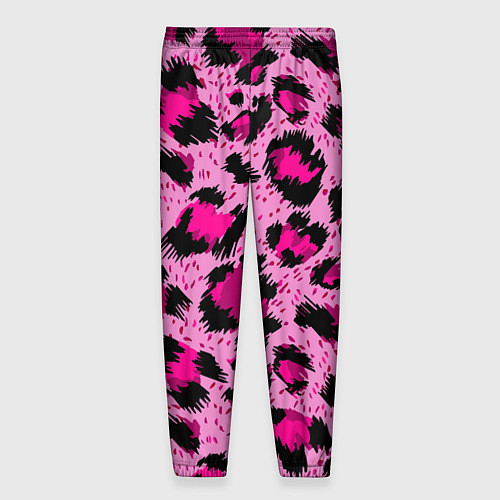 Мужские брюки Розовый леопард / 3D-принт – фото 2