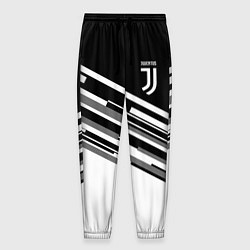Брюки на резинке мужские FC Juventus: B&W Line, цвет: 3D-принт