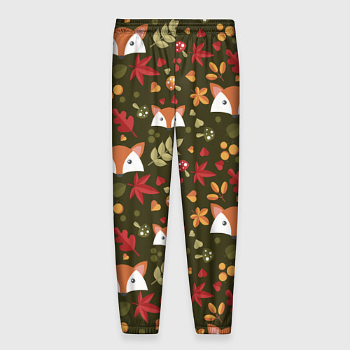 Мужские брюки Осенние лисички / 3D-принт – фото 2