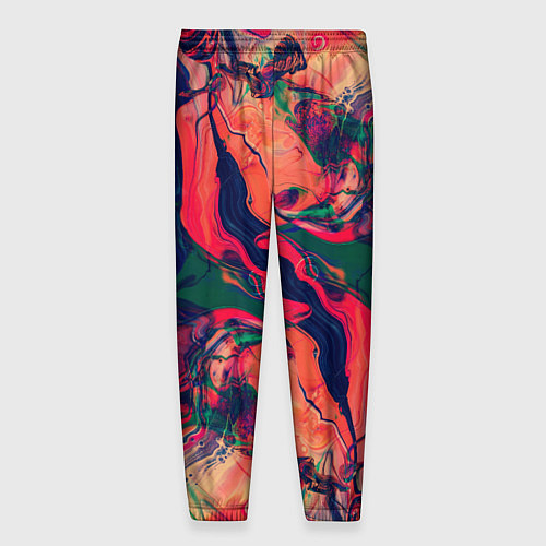 Мужские брюки Цветные разводы / 3D-принт – фото 2