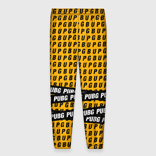 Мужские брюки PUBG Life: Yellow Style / 3D-принт – фото 2