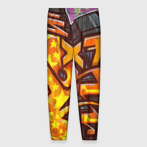 Мужские брюки Orange Graffiti / 3D-принт – фото 2