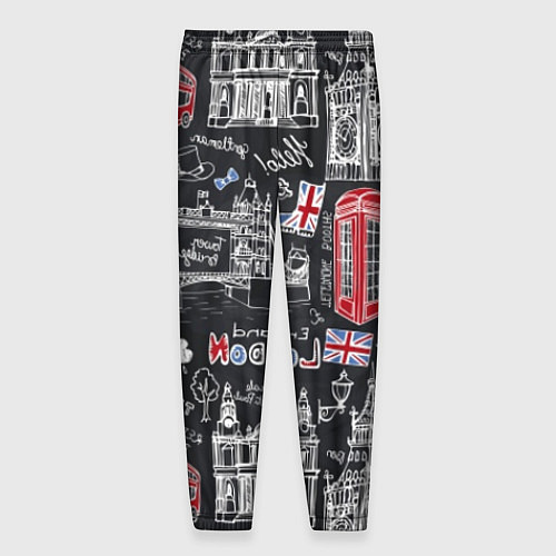 Мужские брюки Привет Лондон / 3D-принт – фото 2