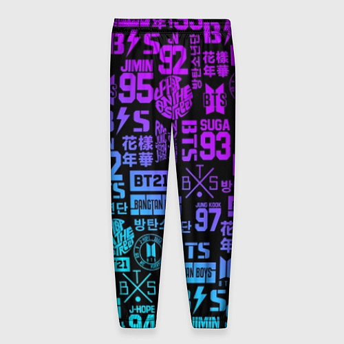 Мужские брюки BTS Logos / 3D-принт – фото 2