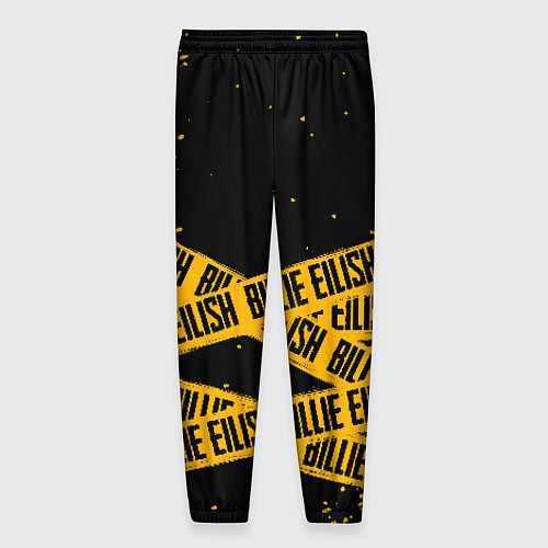 Мужские брюки BILLIE EILISH: Yellow & Black Tape / 3D-принт – фото 2