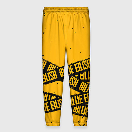 Мужские брюки BILLIE EILISH: Yellow Tape / 3D-принт – фото 2