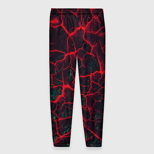Мужские брюки Молнии красные абстрактные / 3D-принт – фото 2