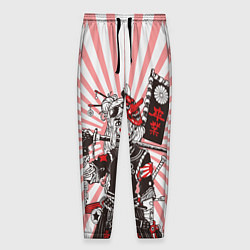 Брюки на резинке мужские Убийца розового солнца, цвет: 3D-принт