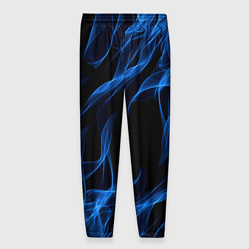 Мужские брюки BLUE FIRE FLAME / 3D-принт – фото 2