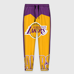 Брюки на резинке мужские Los Angeles Lakers, цвет: 3D-принт