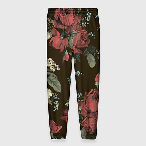 Мужские брюки Букет роз / 3D-принт – фото 2