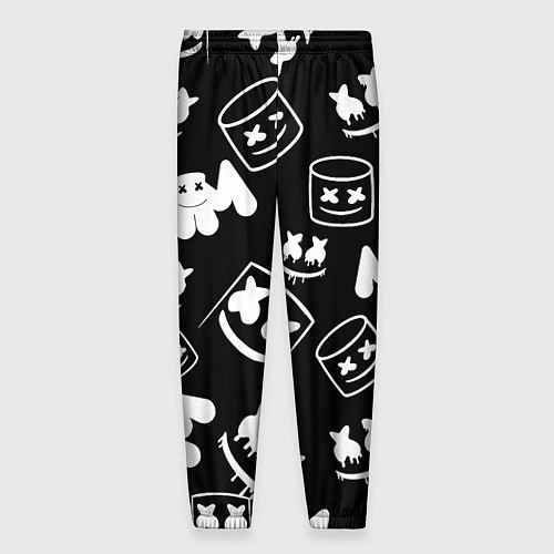 Мужские брюки Marshmello ЧБ / 3D-принт – фото 2
