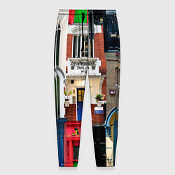 Брюки на резинке мужские London doors цифровой коллаж, цвет: 3D-принт