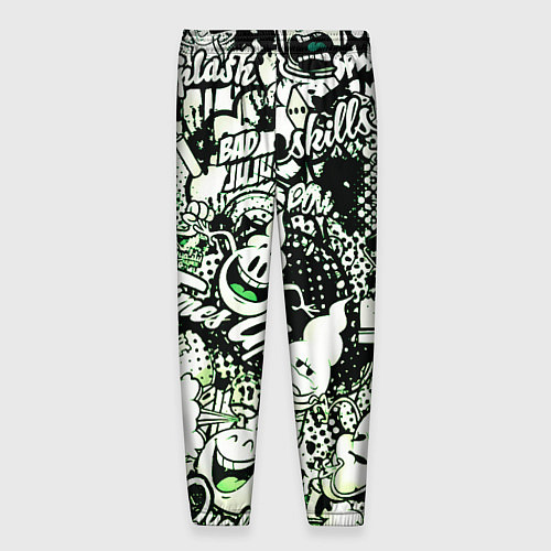 Мужские брюки Граффити / 3D-принт – фото 2