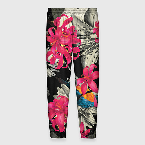 Мужские брюки Цветы / 3D-принт – фото 2