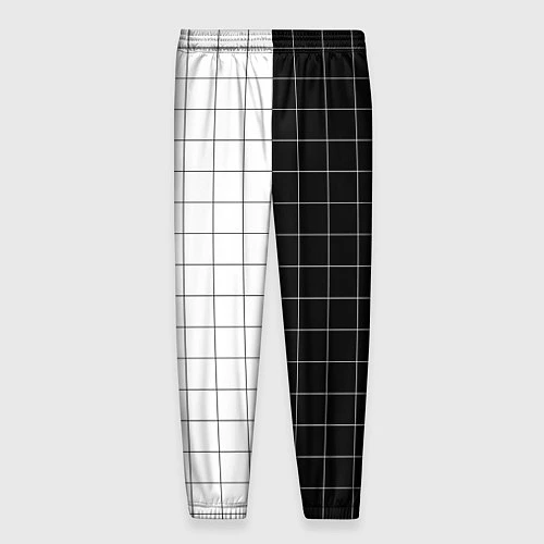 Мужские брюки Black and White / 3D-принт – фото 2