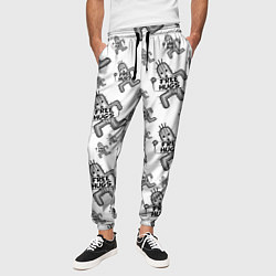Брюки на резинке мужские FREE HUGS, цвет: 3D-принт — фото 2